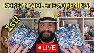 1st Korean Pokemon Violet EX Booster Box Live Opening!