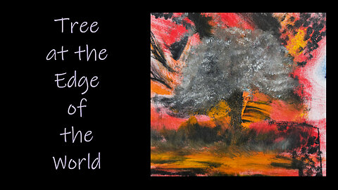 Lets take a Journey to the Edge of the World, where Nature Meets Chaos Expressionist Oil Painting