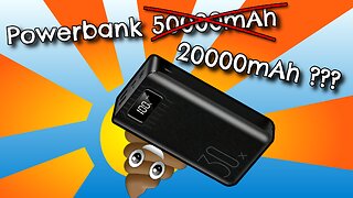 [Szambo technologiczne] Tani powerbank o pojemności 50000mAh oceniony przez sprzedawcę jako 20Ah???