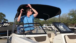 Using the Bimini Top on a Boat