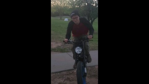 Riding my Scooter