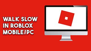 How To Walk Slow In Roblox Mobile Pc (Step By Step Tutorial)