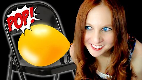 Watch Me Nervously Pop 3 Yellow Balloons in My Chair! | Balloon ASMR