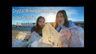 Quartz Crystal Mining | Camping in Ouachita Mountains