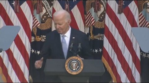 Biden Awkwardly Shakes Hands ...With No One