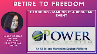 Blogging - Making It A Regular Event