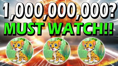 BNB TIGER HOLDERS!! IF YOU HOLD 1,000,000,000 BNB TIGER WATCH THIS NOW!! *URGENT!!*