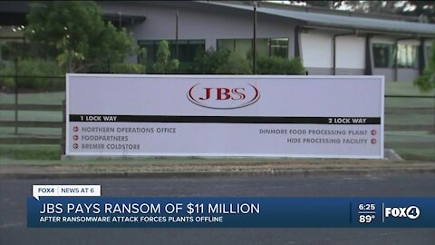 JBS paid $11 million to resolve ransomware attacks, company says