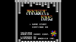 Game title screen: Arkista's ring