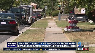 Man shot, killed in his Woodlawn front yard