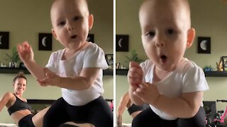 Dancing Baby Steals Mom's Thunder During Her Workout