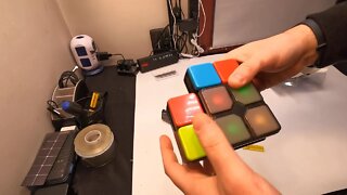 Unboxing+Playing: Flip Electronic Handheld Game Brain teasers Games and Addictive Fun Logic Game