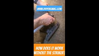 How do the smart DryFireMag and laser work without using the firing pin?