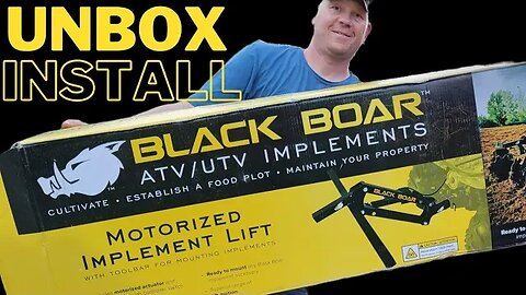 Black Boar Motorized Implement Lift - Unboxing and Install Video