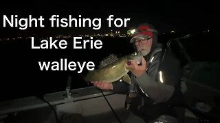 Walleye at night on Lake Erie and Niagara River #walleyefishing