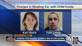 One suspect still on the run after stealing car with child inside