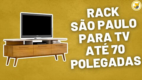 Rack São Paulo para TV até 70 Polegadas 3 Portas Valdemoveis