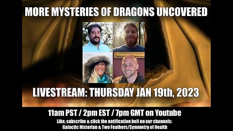 Andrew Bartzis - More Dragon Mysteries Uncovered 'LIVE' January 19th, 2023