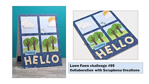 Lawn Fawnatics challenge #95 - Collaboration with Scrapbena Creations