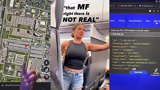 TIFFANY GOMAS, THE "THAT MF IS NOT REAL!" AIRPLANE LADY, WORKS FOR THE DEPT OF DEFENSE... ✈️