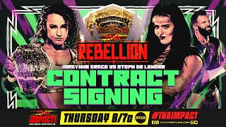 Knockouts Title Contract Signing Brawl! #shorts