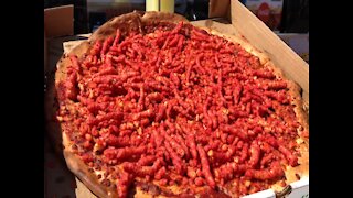 WOULD YOU? Flamin' Hot Cheetos Pizza at the Arizona State Fair - ABC15 Digital