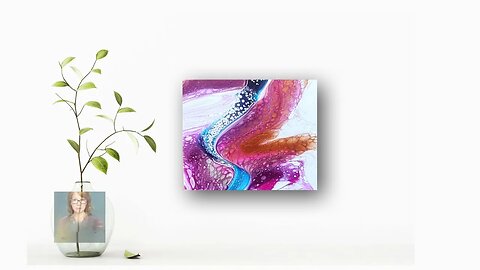 Bloom Swipe Technique Acrylic Pour #fluidart #acrylicpour #abstractart 204