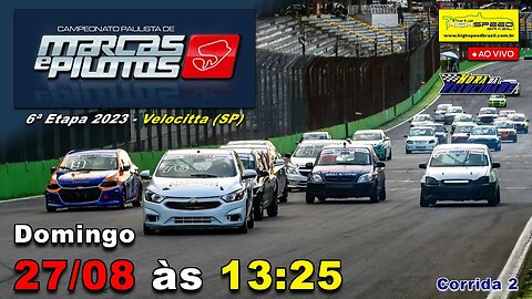 🔴 MARCAS E PILOTOS SP | Corrida 2 | 6ª Etapa 2023 | Velocitta (SP) | Ao Vivo