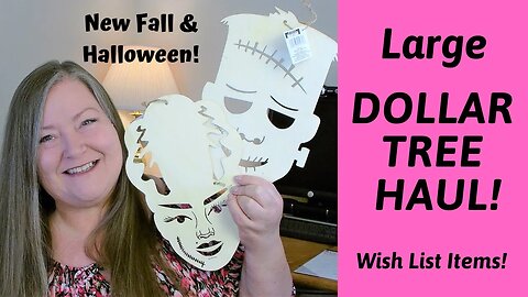 Large Dollar Tree Haul~New Fall & Halloween Items This Week At Dollar Tree~Weekly Dollar Tree Haul