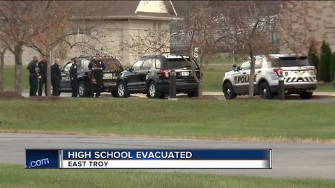 East Troy High School evacuated over suspicious items found in student's locker