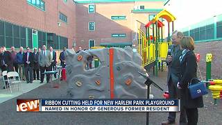 New playground opens in Harlem Park