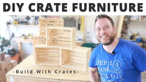 See How You Can Make Amazing Furniture With Wooden Crates | Easy Beginner Wood Working Project