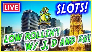 🔴 LIVE SLOTS! J, D AND 5K LOW ROLLIN' WEDNESDAY! LONGHORN JACKPOTs PLEASE! EPISODE 22!