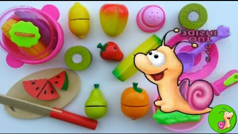 Toy Cutting Fruit Velcro Cooking Kitchen Playset Learn Fruits Spielzeug Obst Schneiden