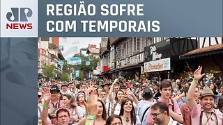 Oktoberfest Blumenau é suspensa por risco de enchentes