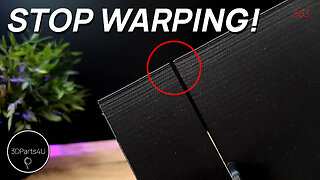 🔴 STOP 3D Print Warping - Watch This Test - PLA Warping Off Bed - 3D Print Warping