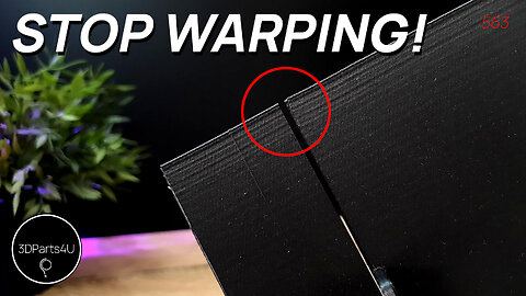 🔴 STOP 3D Print Warping - Watch This Test - PLA Warping Off Bed - 3D Print Warping