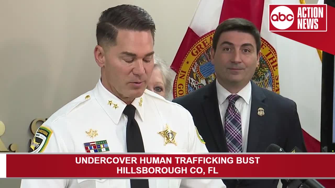 Presser: Hillsborough deputies arrest more than 100 people during undercover human trafficking investigation