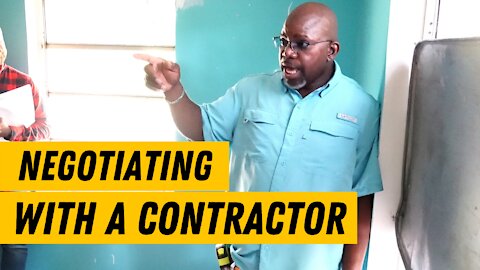 Contractor's tips how to negotiate with contractors