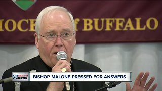 Buffalo Bishop Malone pressed for answers