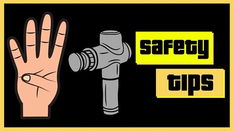 4 Safety tips for using a massage gun basics | How to use a massage gun | 4 rules to reduce injury