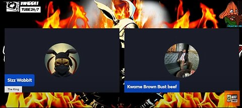 #Earztothestreetztvlive|kwame brown gets roasted by wabbittube network sizz wabbit w\ a wrench