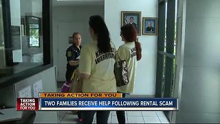 Two families receive help from stranger following rental scam