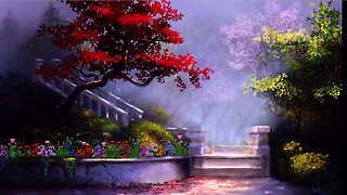 Peaceful Calm and Relaxation Instantly: Soothing Piano and Nature Sounds in a Flower Garden