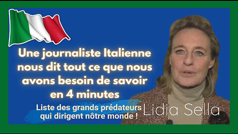 Qui sont nos grands "prédateurs" qui "pourrissent" nos vies ? Lidia SELLA (Hd 1080)