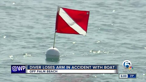 Diver loses an arm in accident with boat off Palm Beach