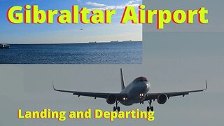 Gibraltar Airport Plane Spotting; Landing & Departure @theofficalGibTV is on the Plane Departing