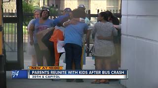 Parents reunited with students after school bus crash near DeForest