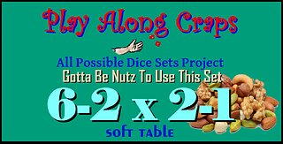 6-2x2-1 Dice Set at Soft Table