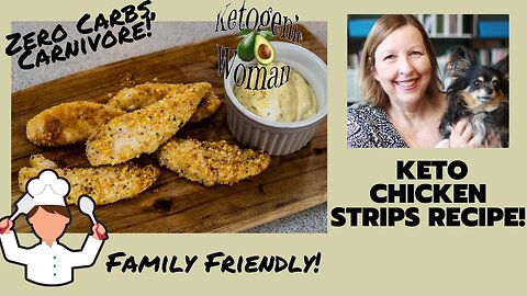 Keto Chicken Strips in Air Fryer (or Oven) | Family friendly Carnivore Diet Recipe